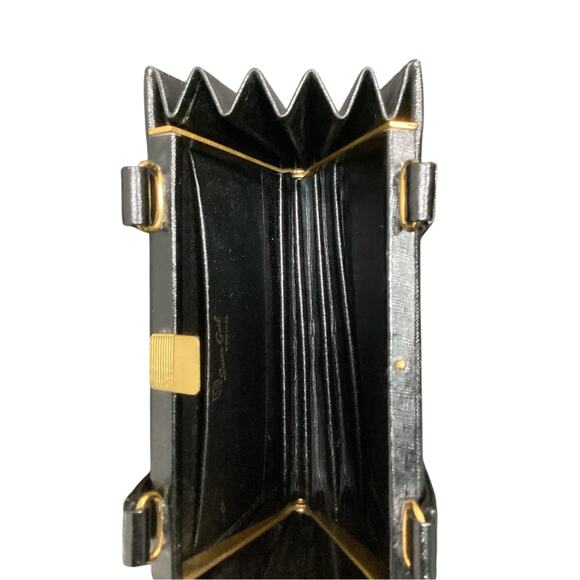 Vintage Susan Gail Purse Women’s One Size Small Textured Leather Bag Two Handles - Picture 5 of 7